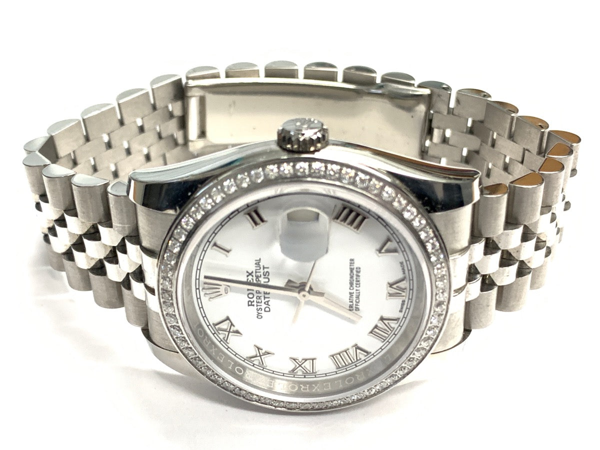 Rolex Mod 116200 - Stainless Oyster Perpetual 36mm 60 Diamonds