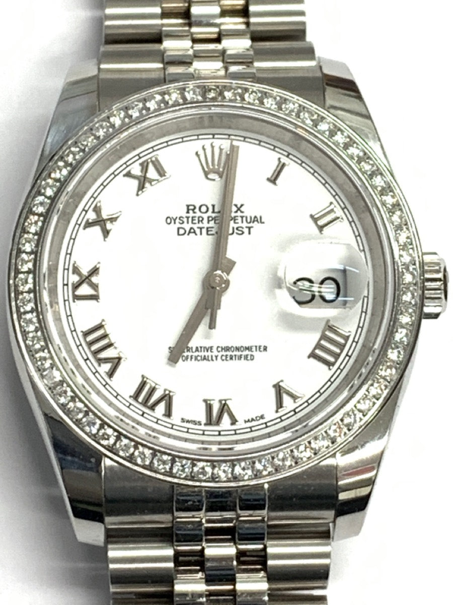 Rolex Mod 116200 - Stainless Oyster Perpetual 36mm 60 Diamonds